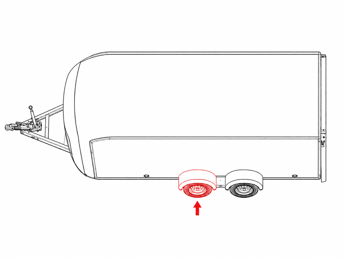 Left front Pullman 1 suspension arm